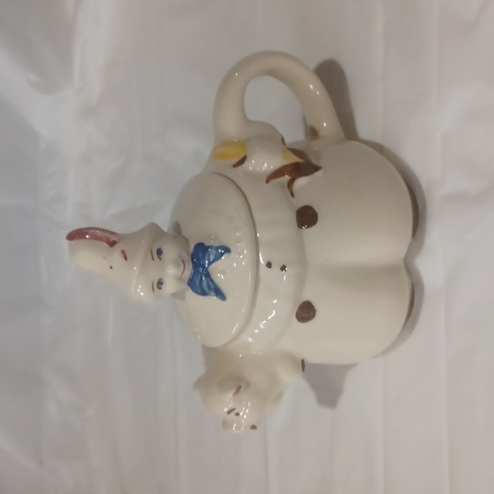 Vintage Shawnee Pottery Tom The Pipers Son Teapot 1940s